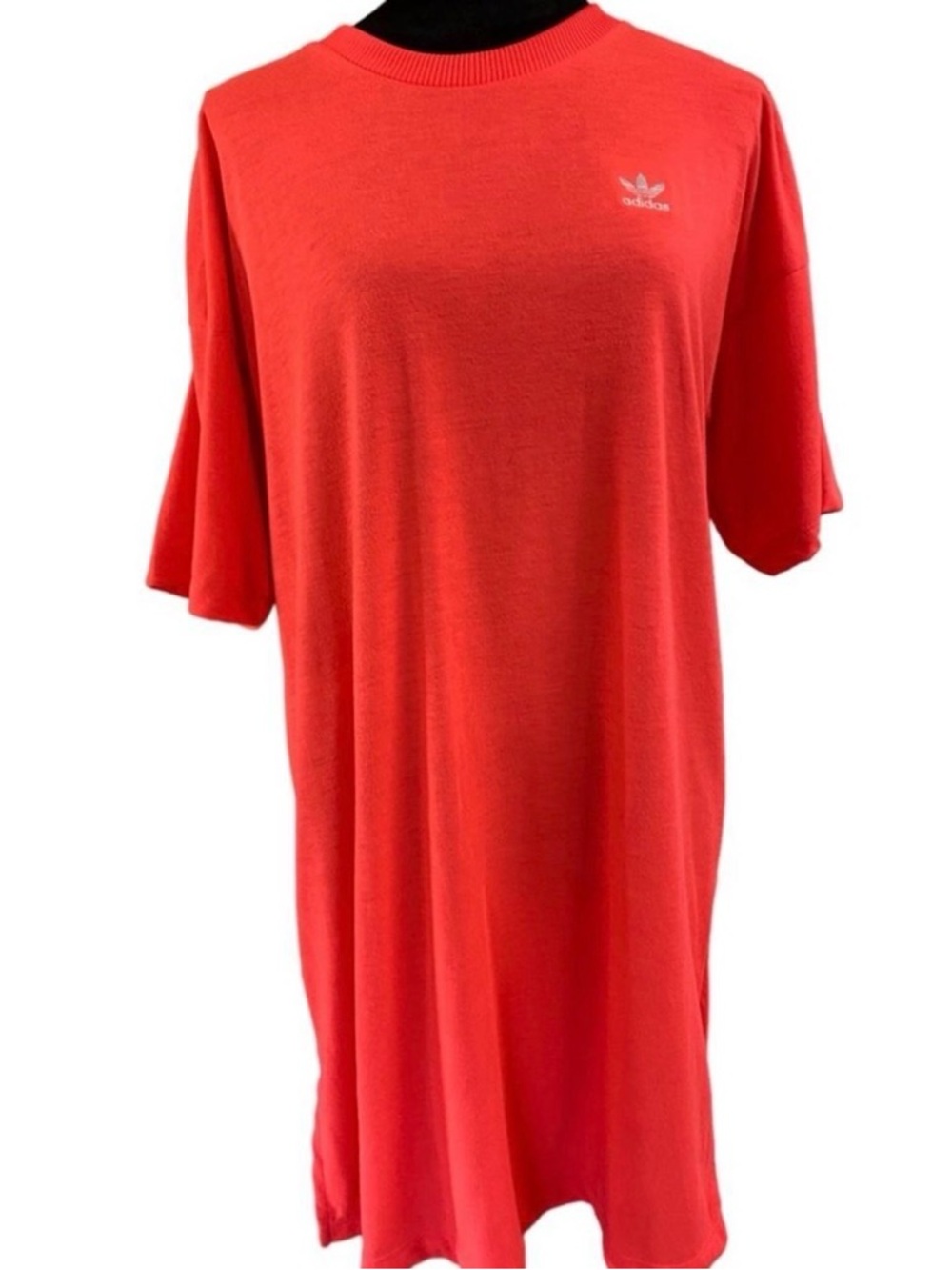 adidas Red Trefoil Oversized T-Shirt Dress